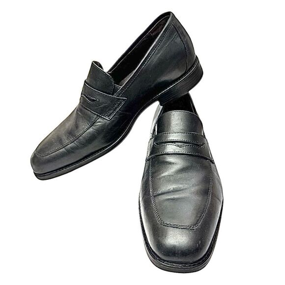 Johnston & Murphy Shoes Mens 10 M Sheepskin Black XC4 Waterproof Loafers 15-2045 main image 8